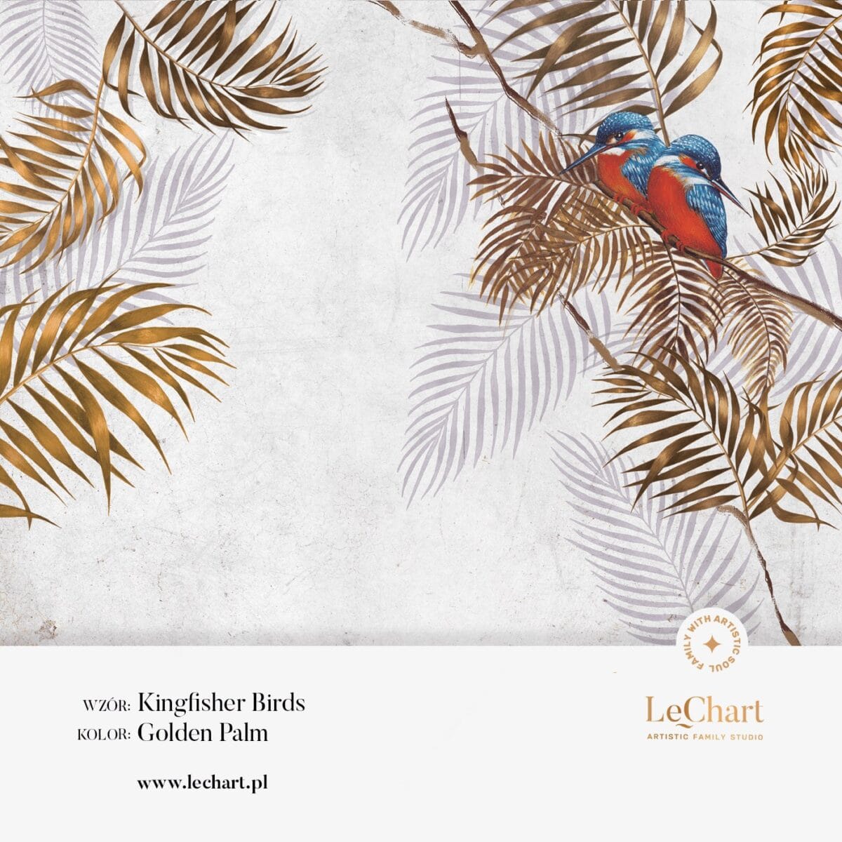 Kingfisher GOLD Palm Wallpaper - Image 5