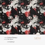 Modern Flamingo Fire Invert Wallpaper - Image 2