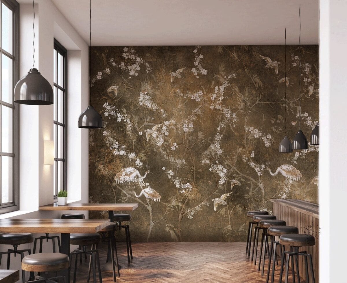 Silk Road Brown Wallpaper - Image 2