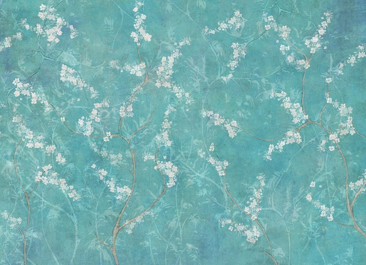 Limited Chinoiserie Lazure Wallpaper - Image 6