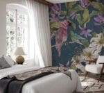 Parrot Garden Blue Wallpaper - Image 2