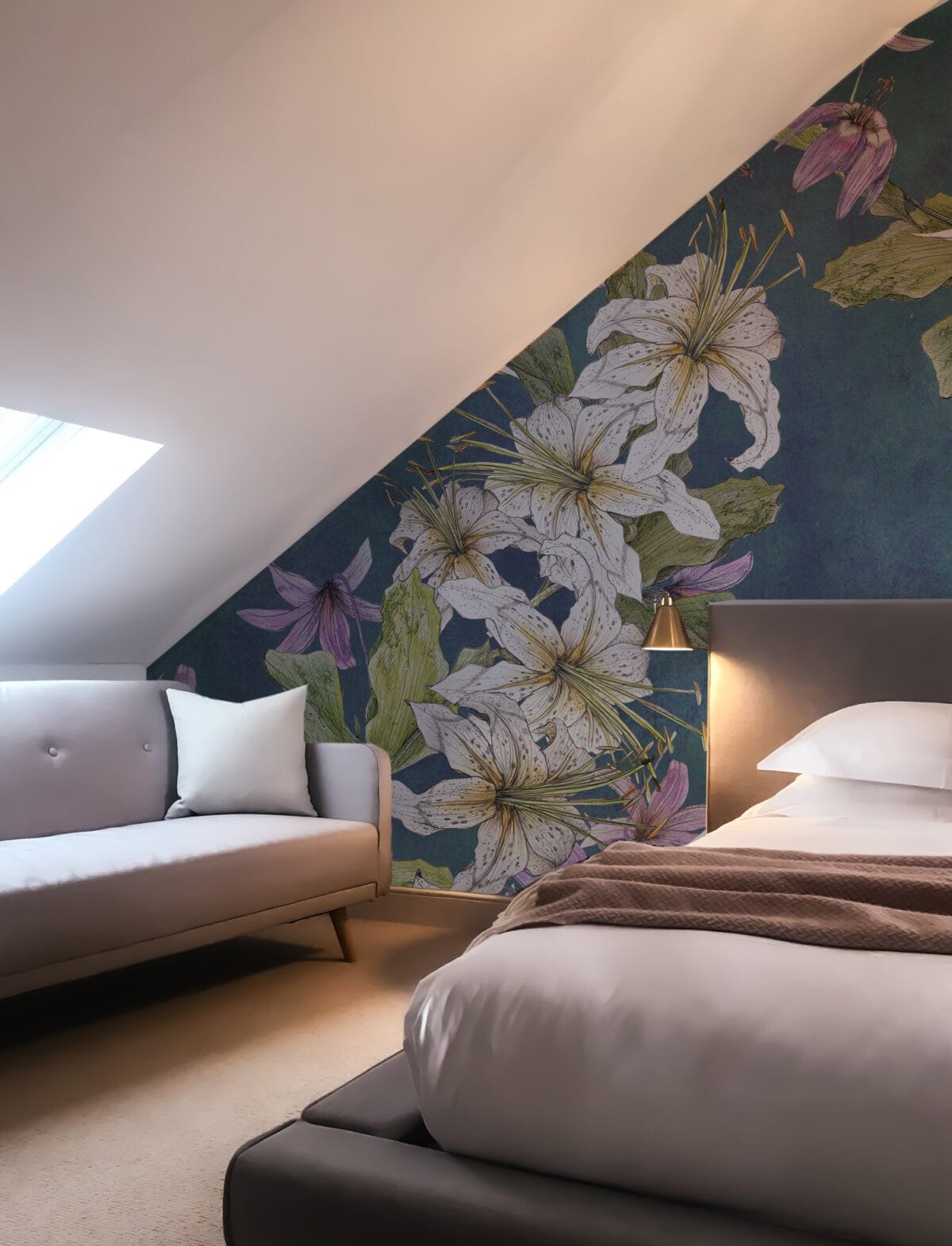 Parrot Garden Blue Wallpaper - Image 3