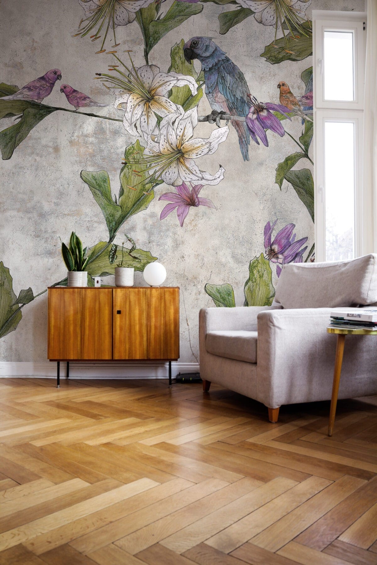 Tapeta Parrot Garden LeChart