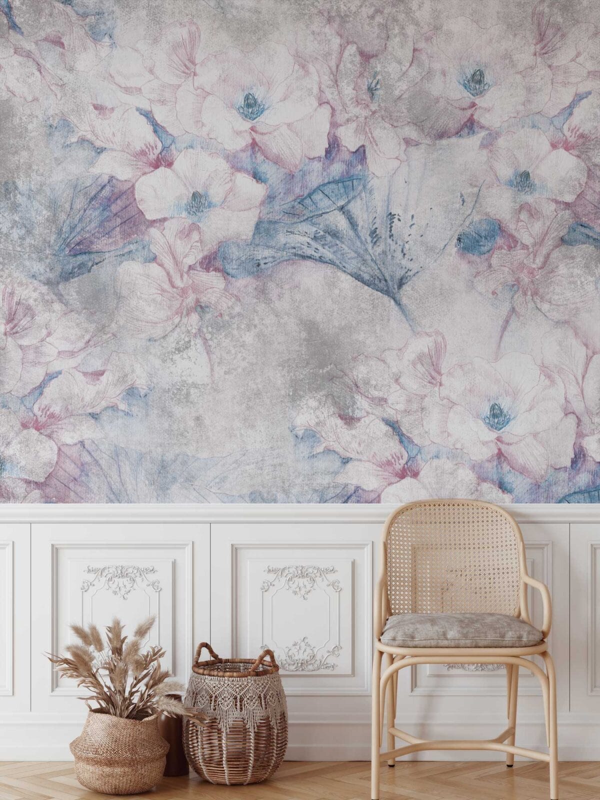 Wallpaper Fleurs Royales Blush - Image 4