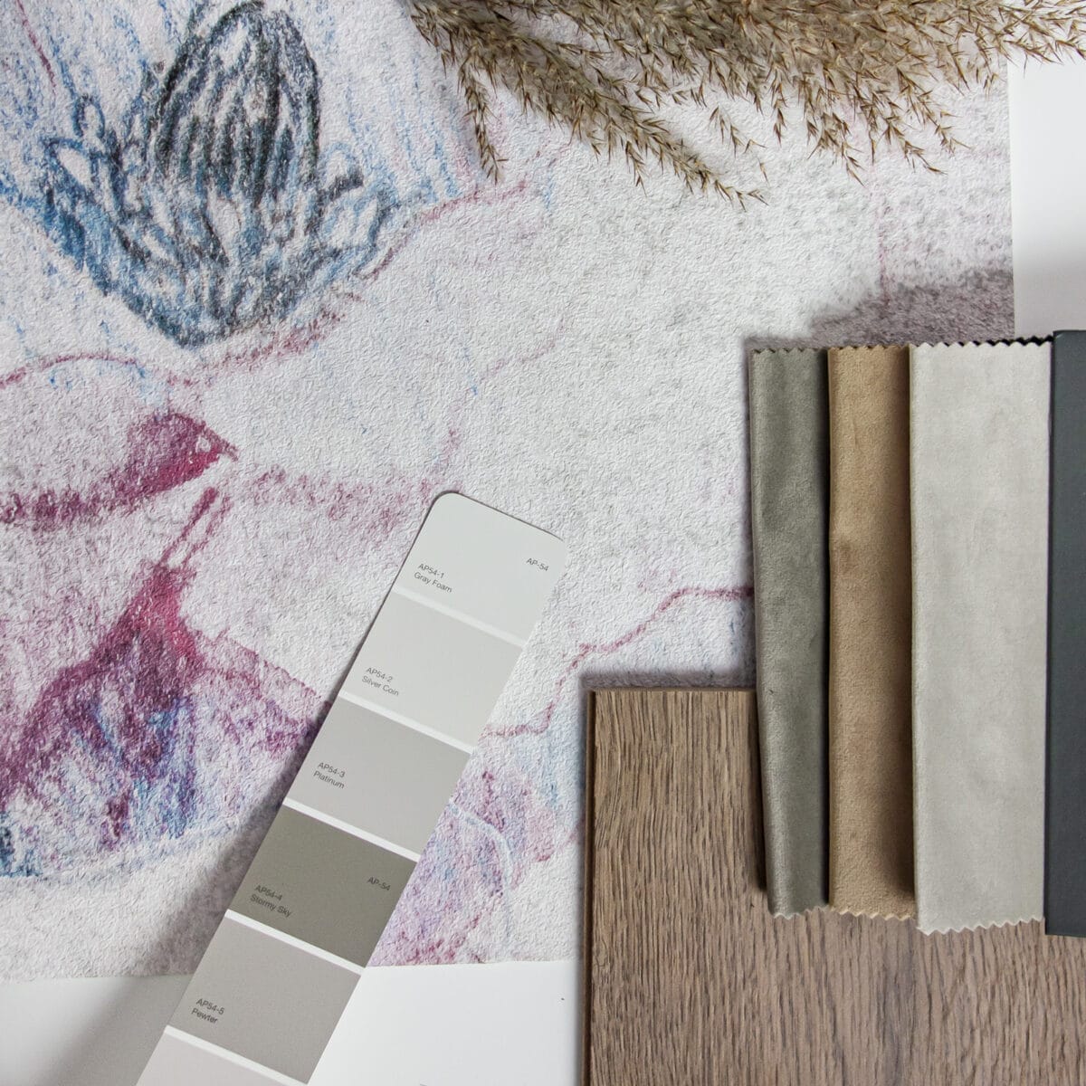 Wallpaper Fleurs Royales Blush - Image 2