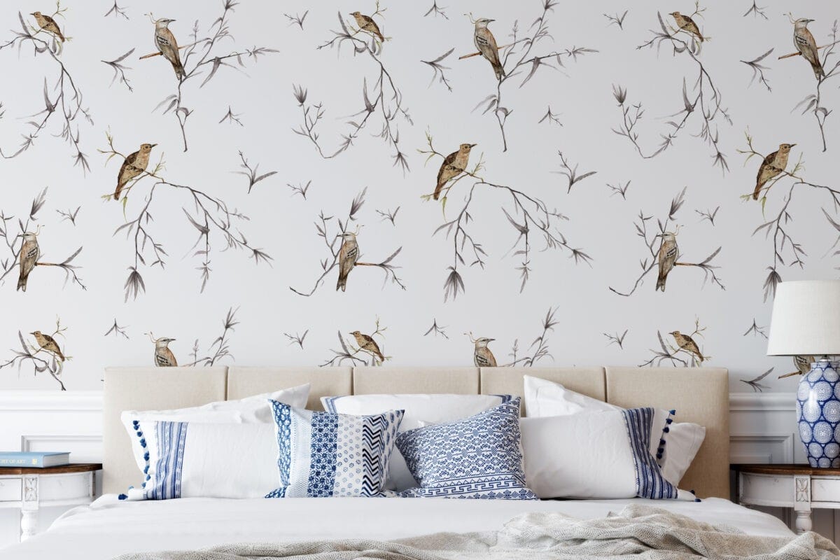 Simply Botanic Grey Wallpaper - Image 2