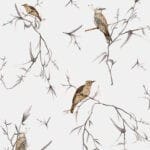 Simply Botanic Grey Wallpaper