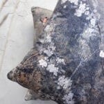 Chinoiserie velour pillow set Dirty Blue - Image 6