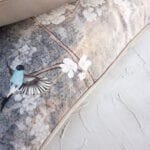 Chinoiserie velour pillow set Dirty Blue - Image 7
