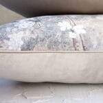 Chinoiserie velour pillow set Dirty Blue - Image 9