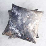 Chinoiserie velour pillow set Dirty Blue - Image 5