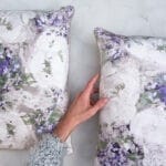 Vintage White velour pillow set - Image 8