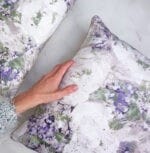Vintage White velour pillow set - Image 4