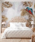 Kingfisher GOLD Palm Wallpaper