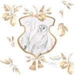 Naklejka HERB Royal Owl Płomykówka