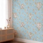 Royal Owl Baby Blue Wallpaper - Image 3