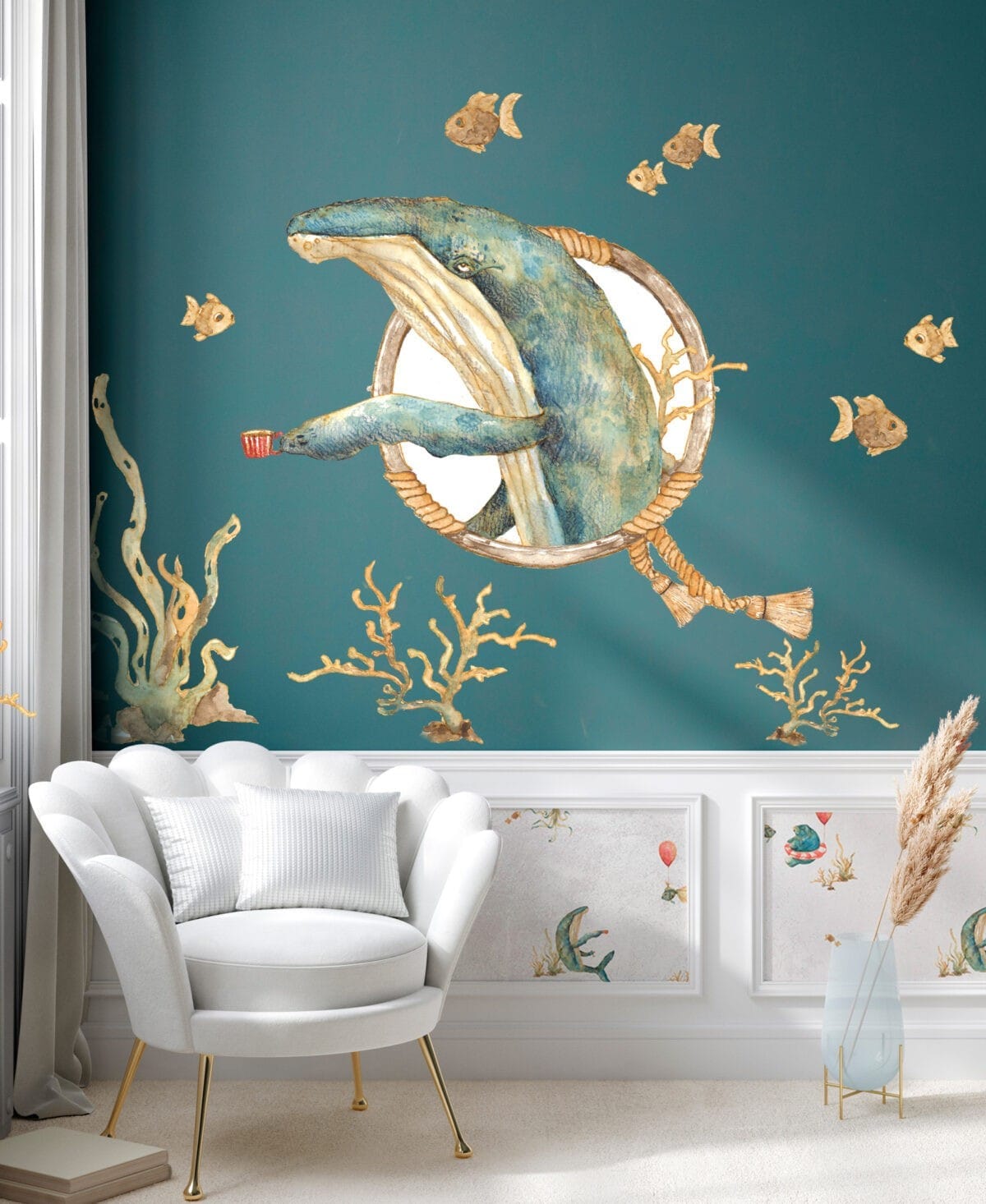 Wallpaper Whale a tea... - Image 4