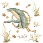 Sticker Whale a tea... WHALE - Image 2