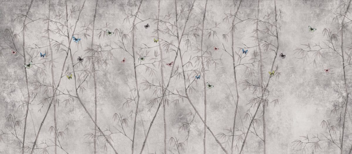 Bamboo Butterfly Wallpaper - Image 3