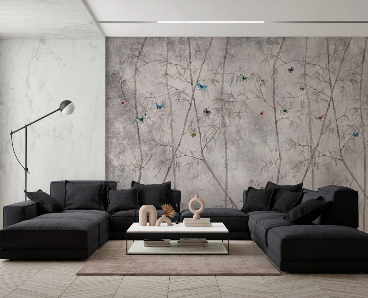 Bamboo Butterfly Wallpaper - Image 2