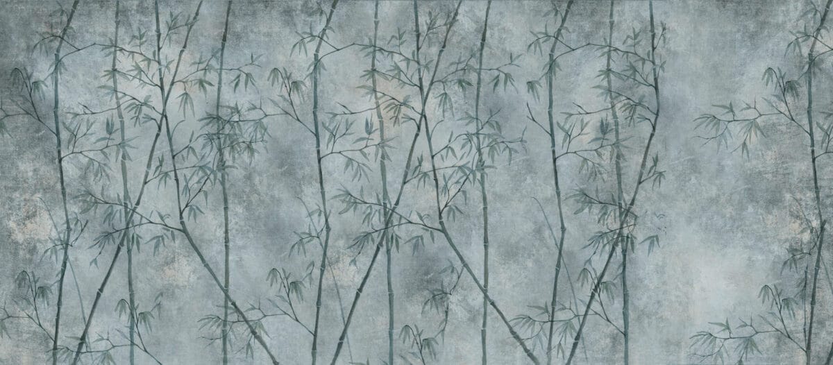 Bamboo Blue Wallpaper - Image 2
