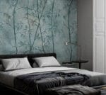Bamboo Blue Wallpaper