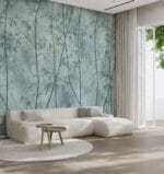 Bamboo Blue Wallpaper - Image 3