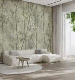 Bamboo Green Wallpaper