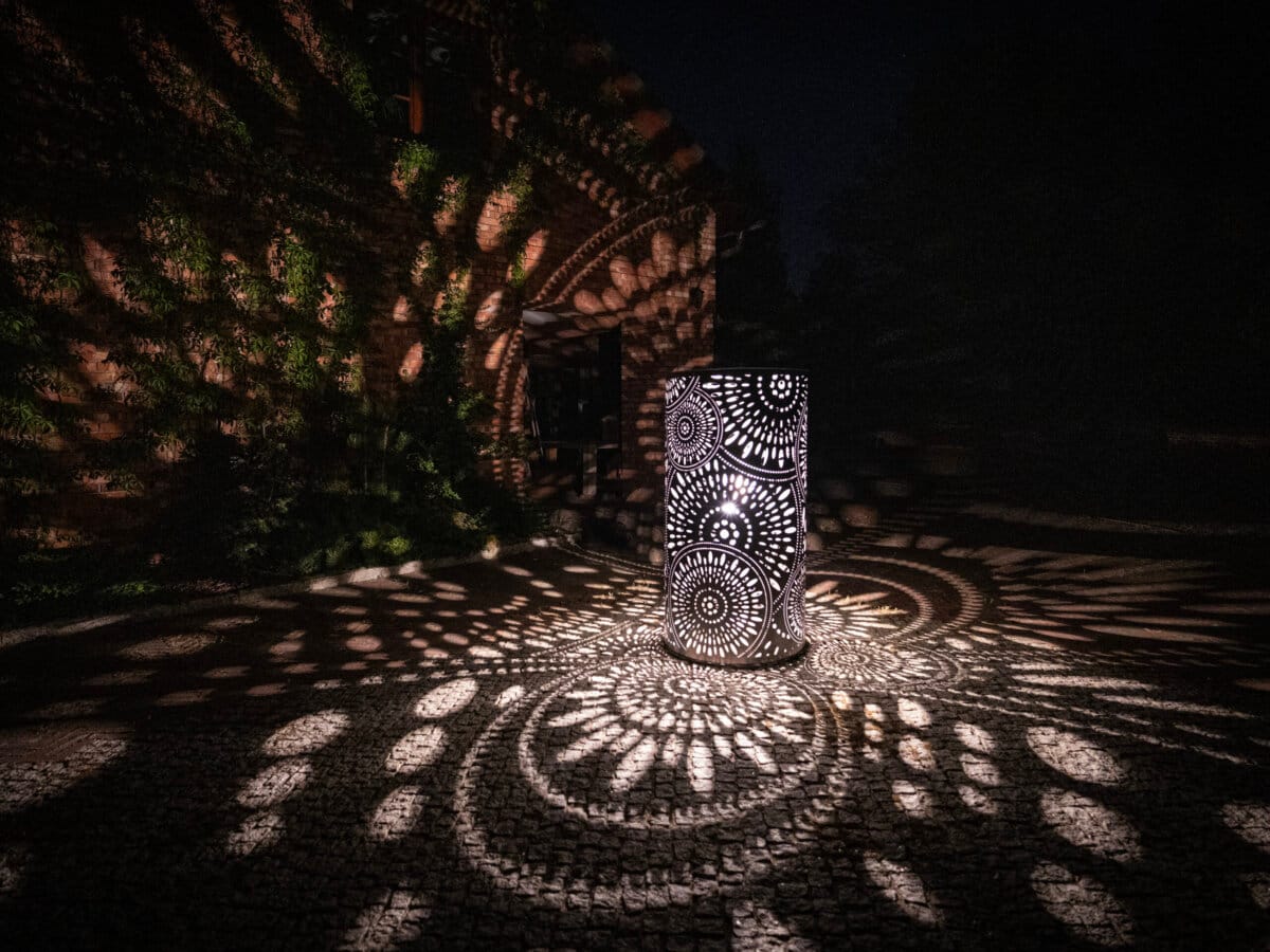 Lampion z latarnią ogrodową Raw Mandala - obrazek 6